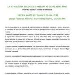 Incontro tecnico e di scambio di esperienze il 4 marzo a Vistorta: gestire la vigna bio con 4 kg di rame