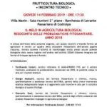 Il melo in frutticoltura biologica: resoconto delle problematiche fitosanitarie. Anno 2018