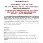 Incontro tecnico: IL CONTROLLO DEI NEMATODI PARASSITI DELLE PIANTE COLTIVATE CON I METODI DELL’AGRICOLTURA BIOLOGICA E DELLA CHIMICA VERDE