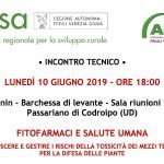 FITOFARMACI E SALUTE UMANA. CONOSCERE E GESTIRE I RISCHI DELLA TOSSICITÀ DEI MEZZI TECNICI PER LA DIFESA DELLE PIANTE