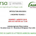 Incontro tecnico: PROVE IN CAMPO DI ATTREZZI AGRICOLI MANUALI