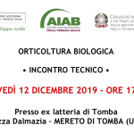 Incontro tecnico: RESOCONTO ANNUALE DELL’ATTIVITÀ DI MONITORAGGIO NELLE AZIENDE ORTICOLE