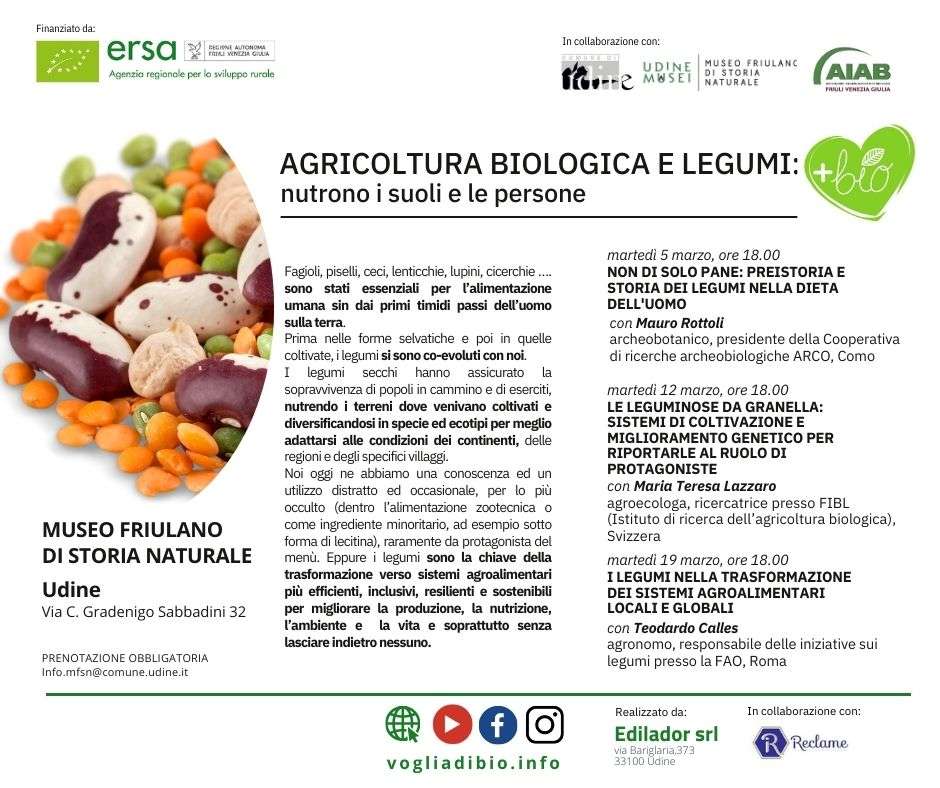 Agricoltura biologica e legumi: nutrono i suoli e le persone.