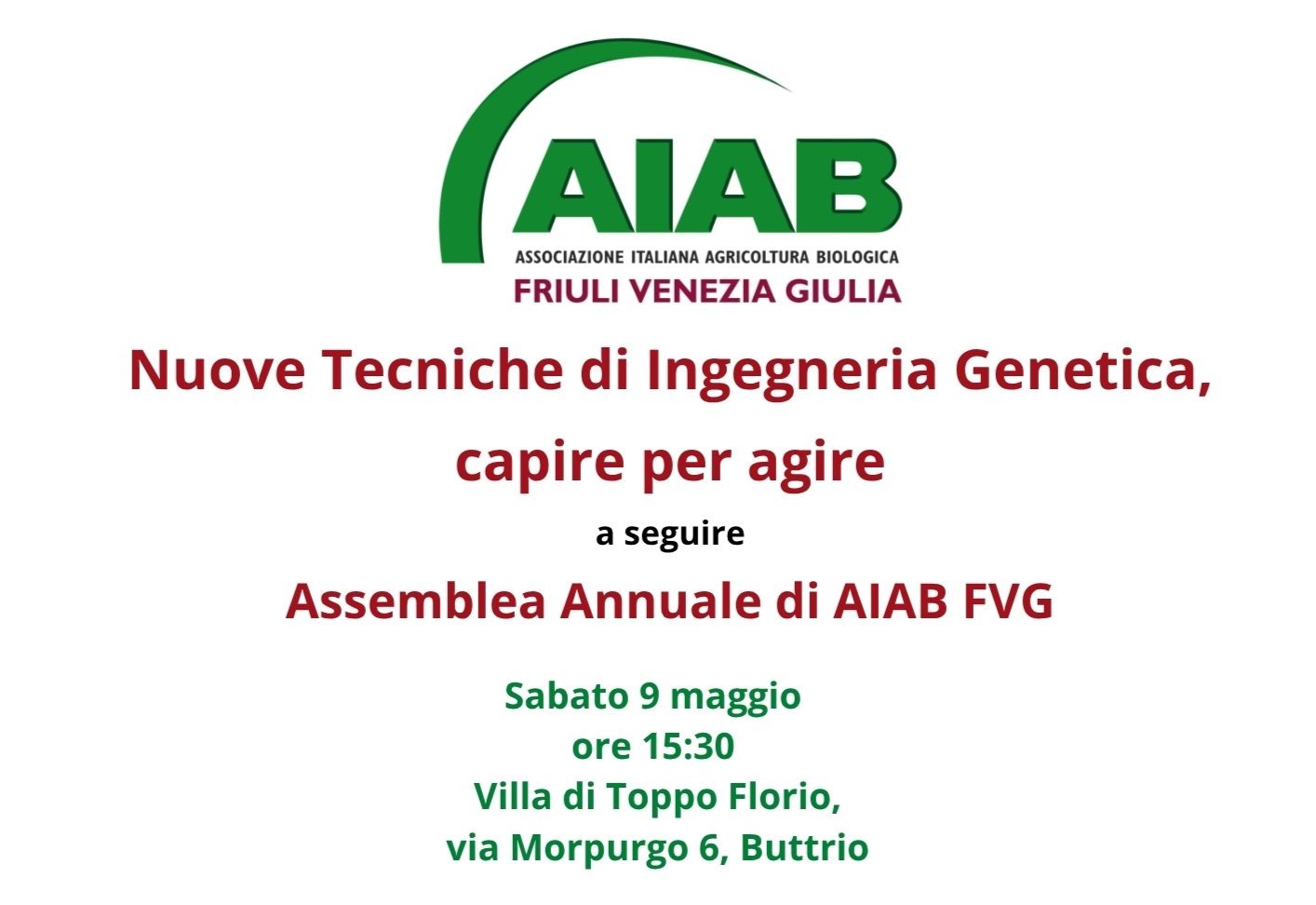 Nuove Tecniche di Ingegneria Genetica, capire per agire